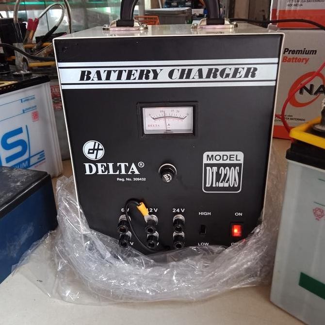 CHARGER AKI MERK DELTA DT220S AKI MOTOR MOBIL