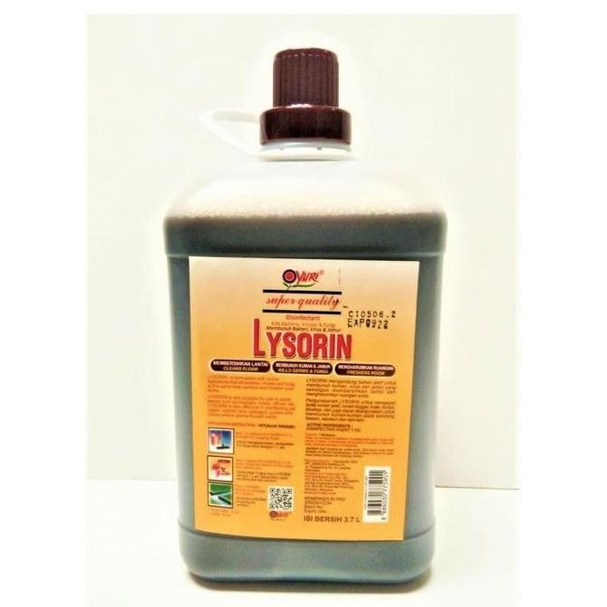 BEBAS ONGKIR - LYSORIN CAIRAN DESINFEKTAN ANTI VIRUS ANTI BAKTERI 3,7 L DESINFEKTAN