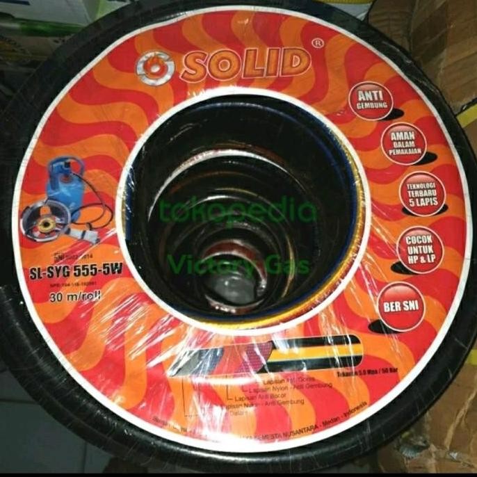 (Best) selang gas 5 lapis solid meteran