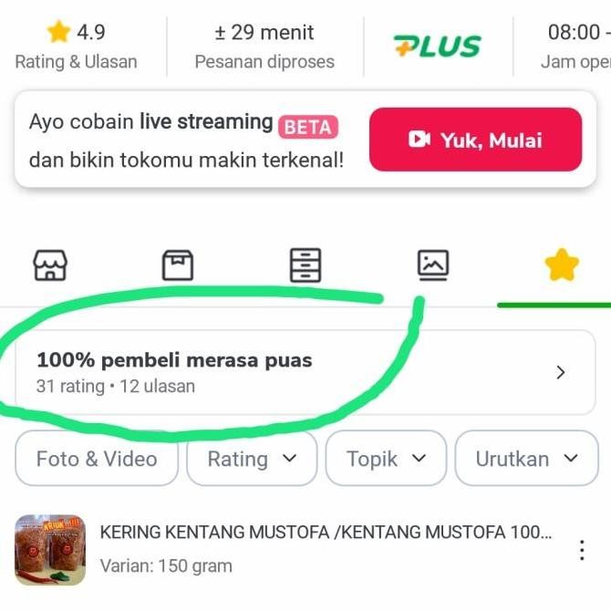 (Good) KENTANG MUSTOFA/ KERING KENTANG / PEDAS MANIS 1 kg