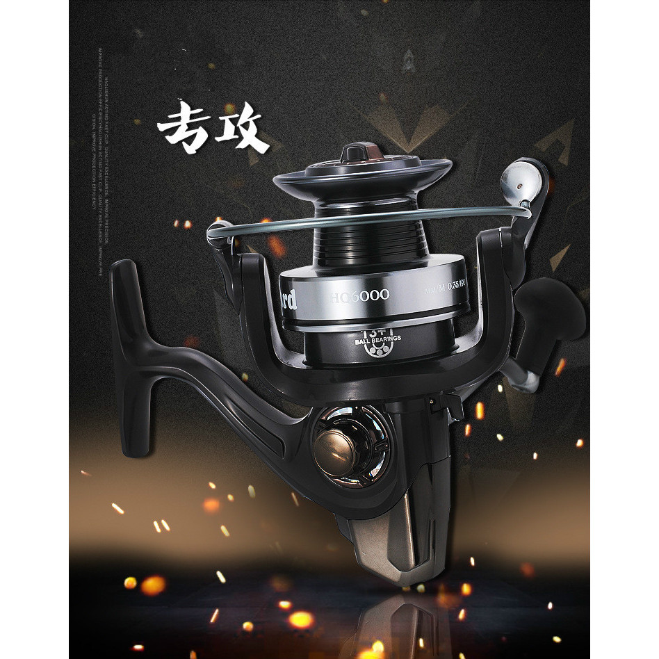 Comeron lizard Fishing wheel9000Full Metal Line Cup Large Casting Reel Spinning Reel Anchor Fishing 