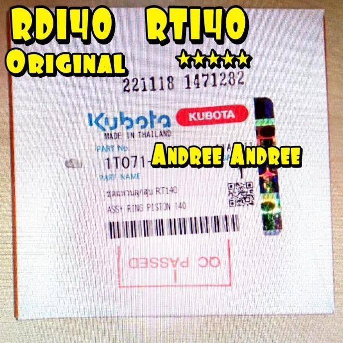 ] Ring Piston Seher Kubota RD140 RT140 RT-140 RD-140 Original