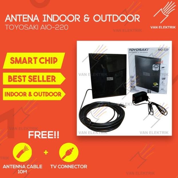 Gfd-12 Antena Toyosaki Aio-220 Dengan Chip Cerdas Dan Kabel 10M Murah