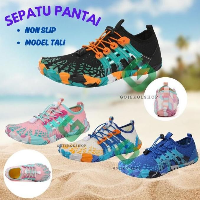 Sepatu Pantai Pria Wanita Anti Licin / Sepatu Hiking Anti Air