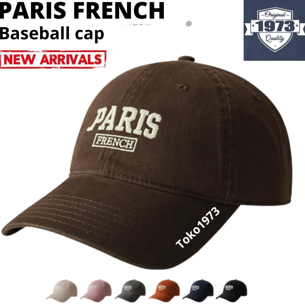 Baseball cap : PARIS FRENCH - Topi Baseball Topi Pria Topi Wanita
