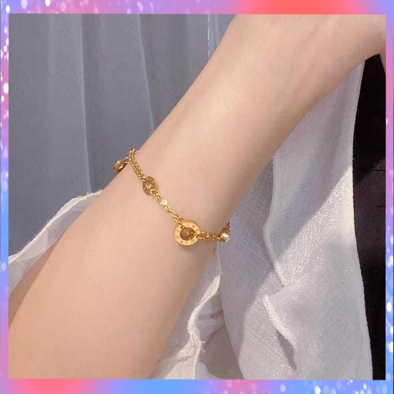 Berkualitas Gelang Rantai Wanita Model Ring Lapis Emas23k Anti Karat Dan Luntur - Termurah Terlaris 