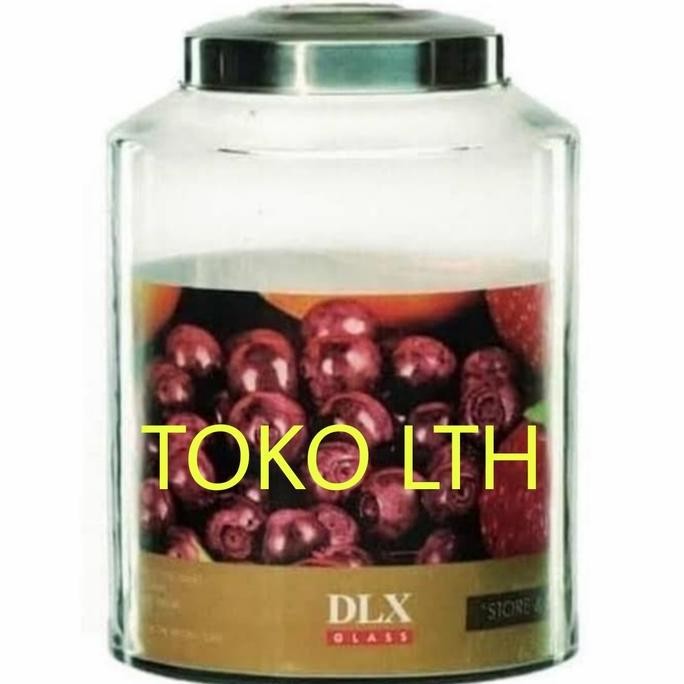 Toples Kaca Asinan 1 Seal 15 Liter Dlx Canister Jar Besar Manisan