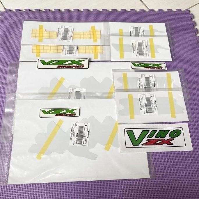 Stiker Striping Ninja Rr 150 Old Cbu Merah Maroon Metalic Ori Kawasaki
