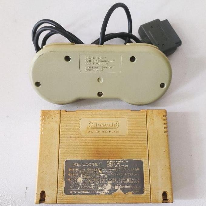 Ready  Stik Super Famicom dan Kaset Shounen Ashibe Goma-chan Original