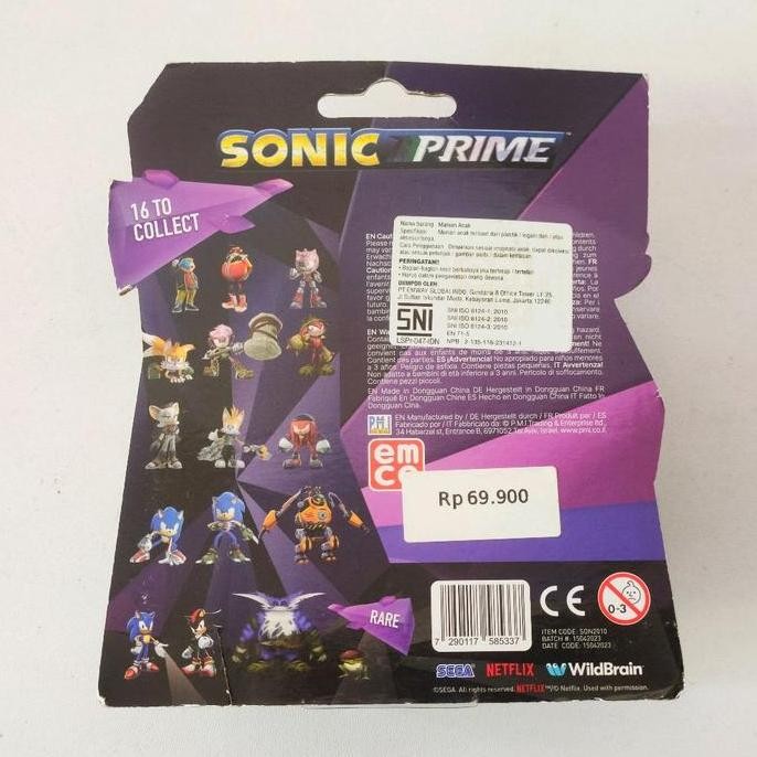 Ready  Mainan Figure Rebel Rouge Sonic Prime Netflix original Emco