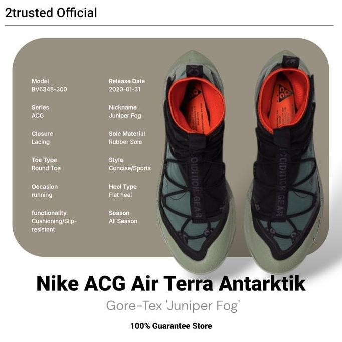 New  Sepatu Boots Nike ACG Air Terra Antarktik Gore-Tex 'Juniper Fog'