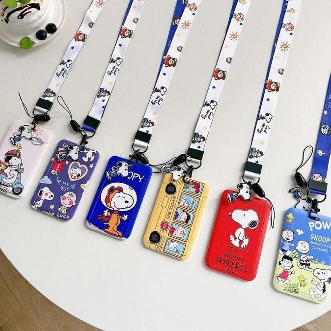 Snoopy Lanyard Gantungan Tali Hp Id Kartu Card Photocard Pc Kpop Case