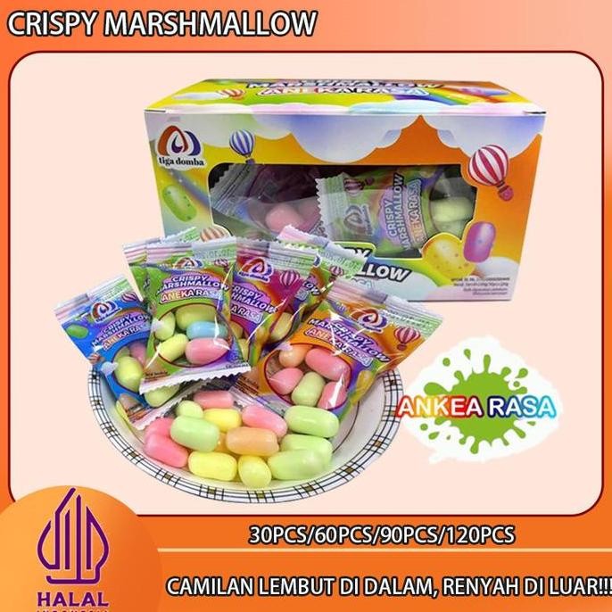 

New [HALAL] Permen Marshmallow Renyah & Lembut Rasa Buah Stroberi, Lemon,Jeruk,Apel & Blueberry! Tekstur Garing di Luar,Lembut di Dalam | Cemilan Mini Bon Bon Garing & Batu Kecil | Cocok untuk Santai & Pesta! Snack Halal Lucu & Kekinian