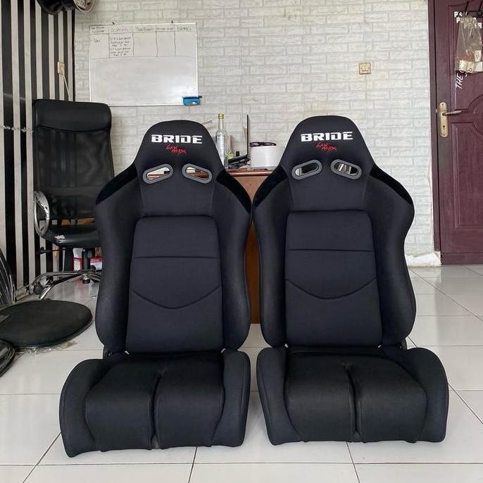 Jok mobil racing bride lowmax hitam/jok mobil balap universal