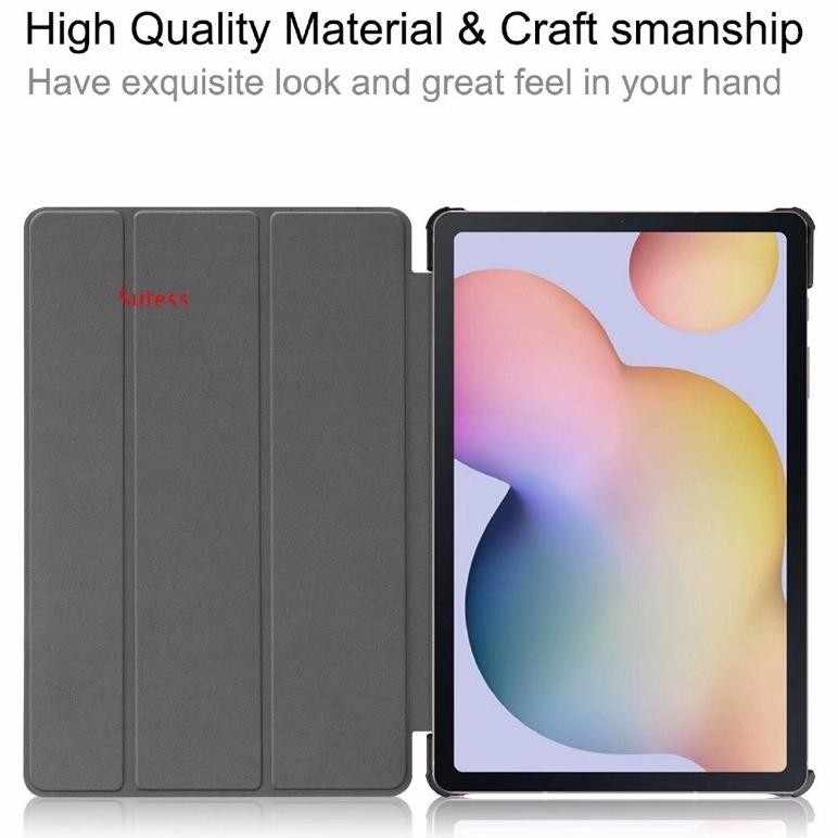 Prermium Flip Cover Kulit Standing Cover Samsung Tab A7 2020 10.4 Inchi T505/Tab A7 Lite 8.7 2021/Ta