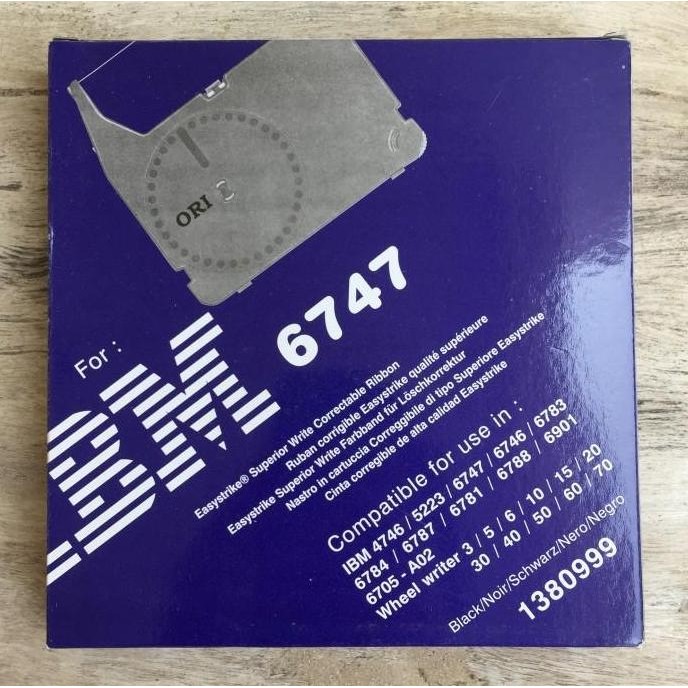 Tinta Pita Cartridge Ribbon Katrid Karbon Ink Mesin Ketik Ibm 6747