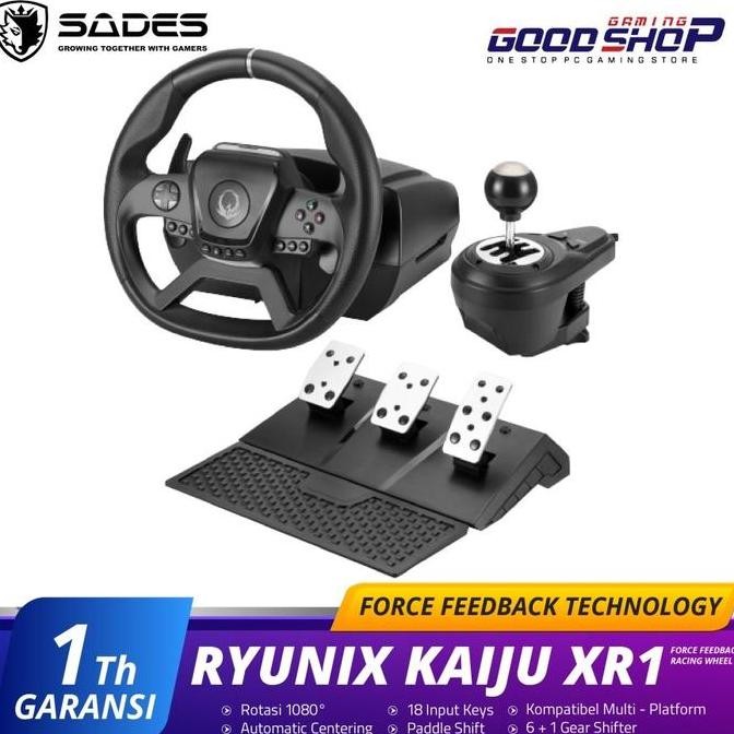 Sades Ryunix Kaiju Force Feedback Racing Wheel Xr1 Stir