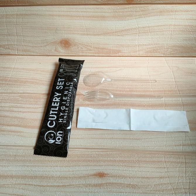 Sendok Catering Pack / Sendok Set / Cutlery Set Plastik / Sendok Garpu Kemasan