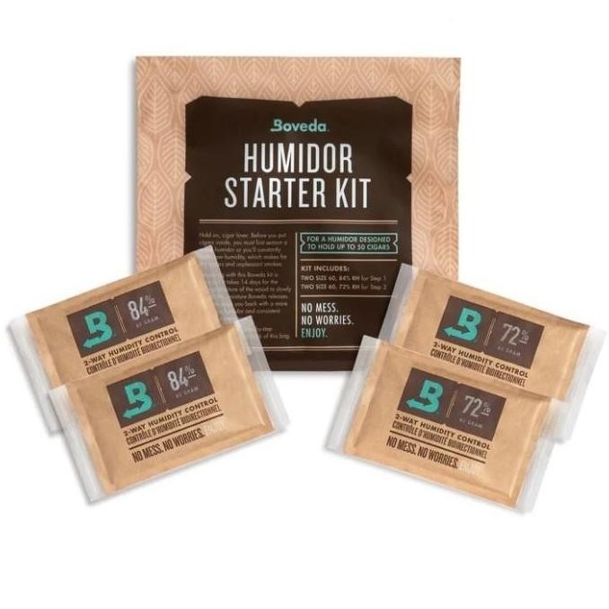 Boveda Humidor Starter Kit For Seasoning 50Ct Humidor - Humidity Control
