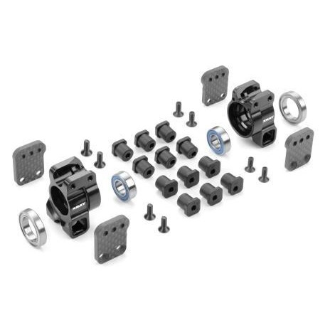 350912 XRAY XRAY XB8 Alu Rear Uprights - Multi-Adjustable - Set