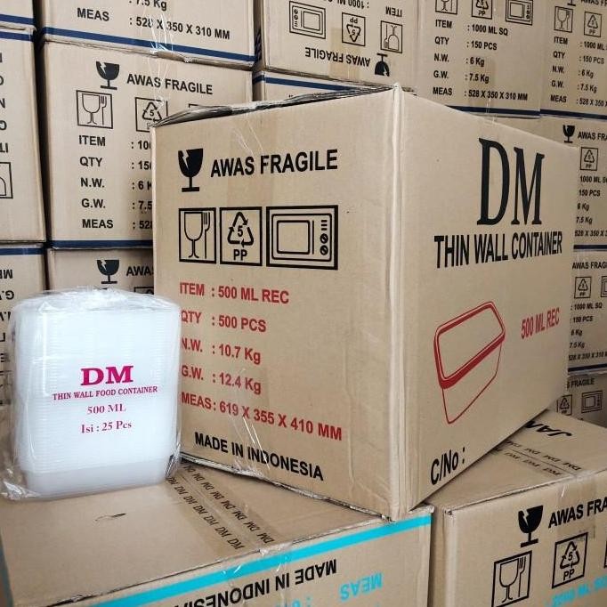 Thinwall 500 Ml Rec - 500Ml Rec Panjang - 500 Pcs