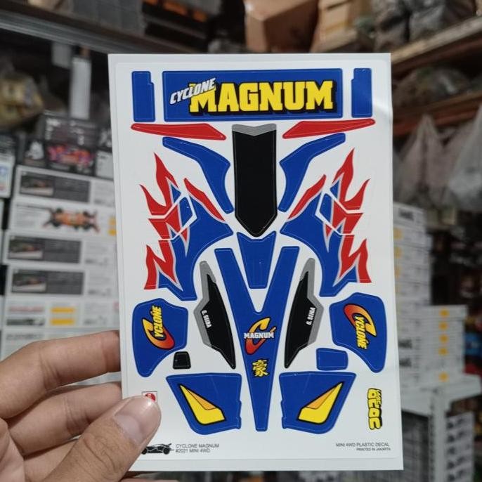 DECAL MINI 4WD CYCLONE MAGNUM / STICKER TAMIYA CYCLONE MAGNUM PREMIUM