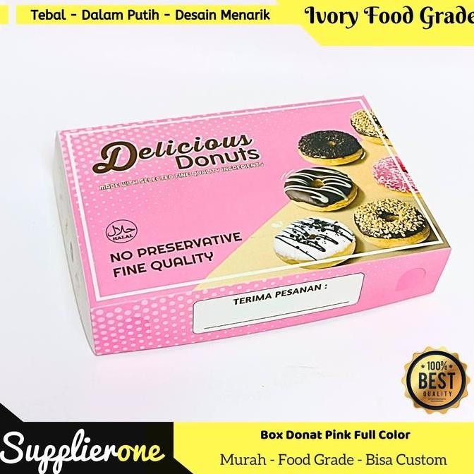 Box Donat Isi 25 / Dus Donat / Kemasan Donat / Kotak Donat / Box Donat Motif