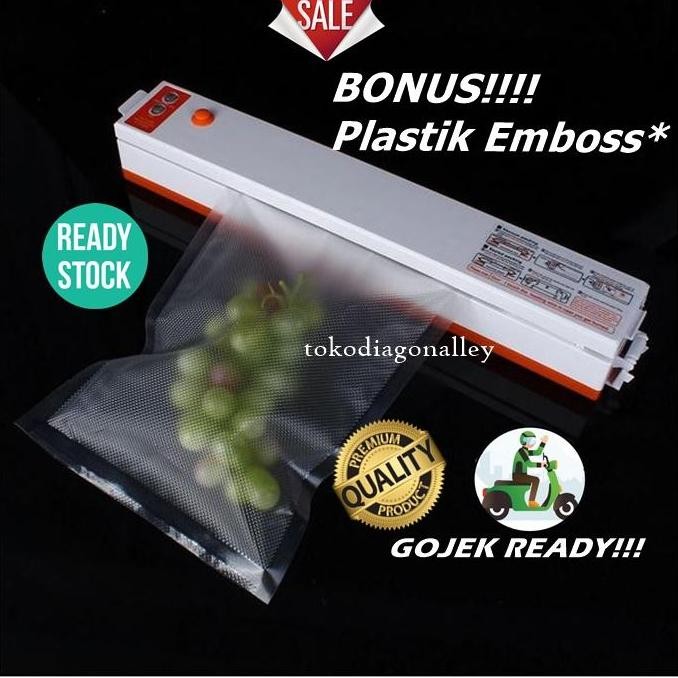 Alat Press Vacuum Sealer Makanan Food Vakum Electric Taffware Lql08