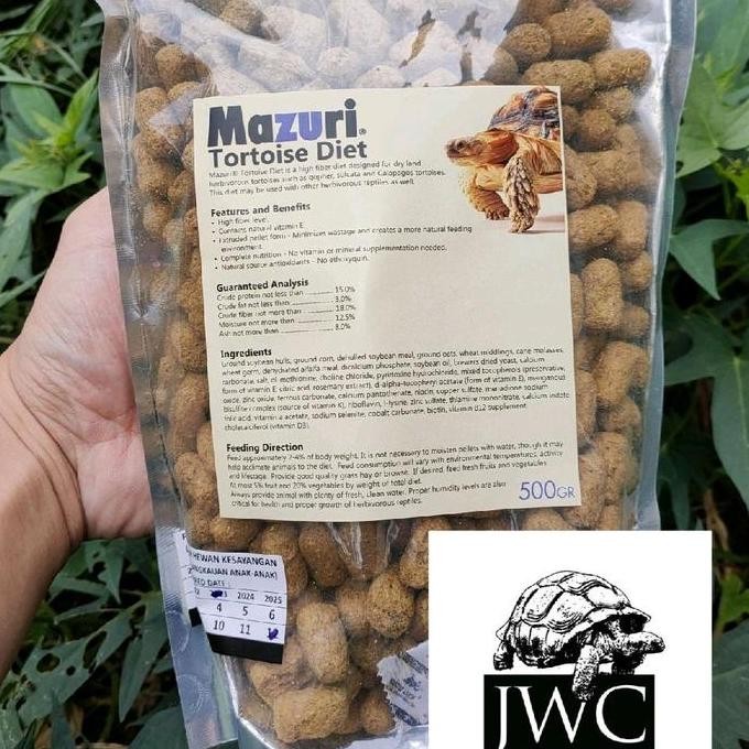 Mazuri Tortoise diet / Pelet kura / Makanan kura darat