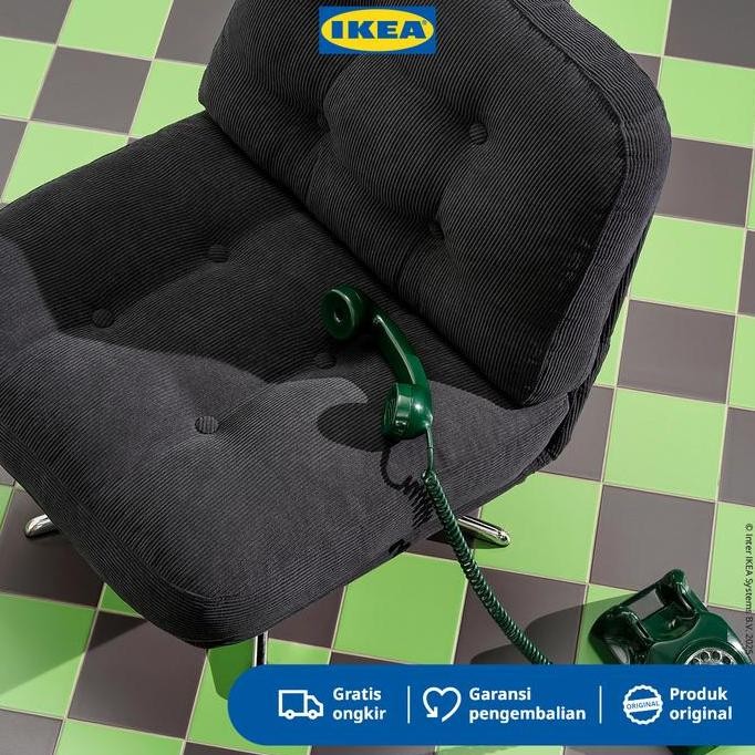IKEA DYVLINGE Kursi Santai Bisa Berputar Kelinge - Hitam