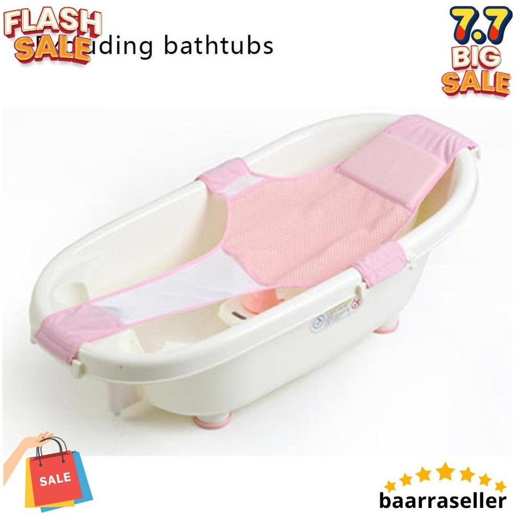 [Jaring Saja] Baby Bather Jaring Bak Mandi Bayi Baru Lahir Agar Tidak Terjatuh Tempat Mandi Bayi Bar