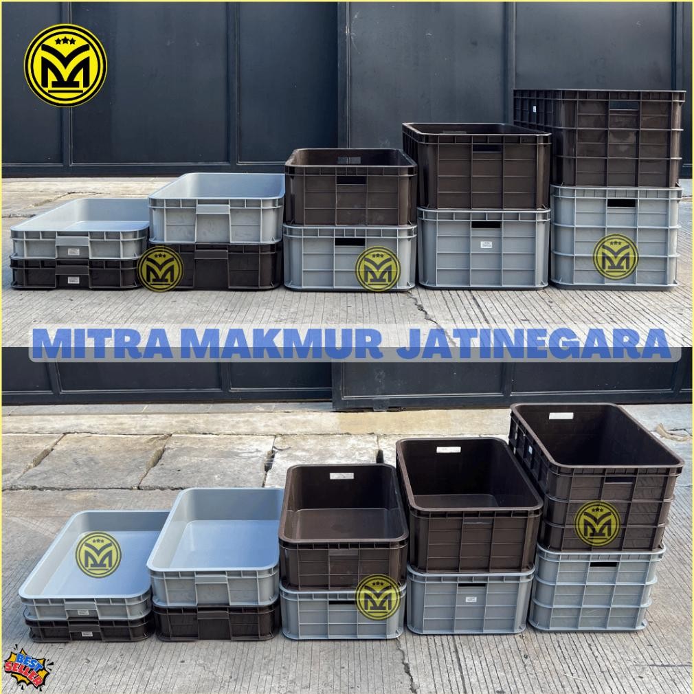 NEW CARGO KERANJANG INDUSTRI CONTAINER INDUSTRI MASPION KRAT PLASTIK SUPER TEBAL ANTI PECAH 61 X 43 