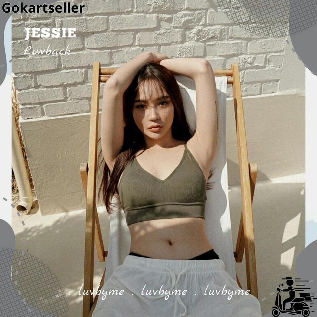 Termurah [ luvbyme ] JESSIE Lowback Sport Bra / Korean Bralette