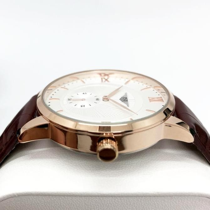 PAD HENER LIONES Jam Tangan Couple Pria Anti Air Kulit Kaca Mineral Sapphire + Kotak Eksklusif