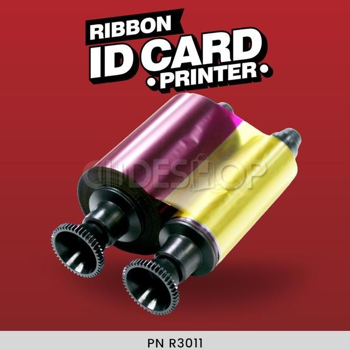 Ribbon Printer ID Card Evolis YMCKO 200 sisi PN: R3011