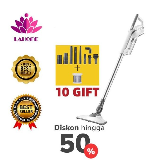 NEW - LAHOME Penyedot Debu Rumah Tangga 6 In 1 Genggam Vakum Tungau Debu Mobil Hewan Peliharaan Peny