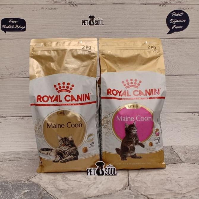 Royal Canin Kitten Maine Coon 2kg / Royal Canin Adult Maine Coon 2kg Makanan Kucing Maine Coon