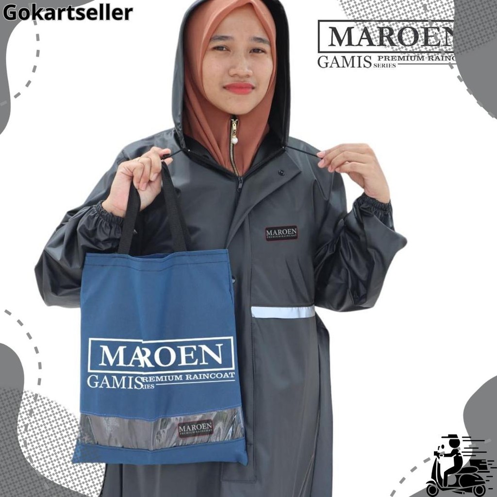 Langsung kirim JAS HUJAN GAMIS WANITA MUSLIMAH PREMIUM BY MAROEN UNTUK WANITA BAHAN TEBAL MURAH TERB
