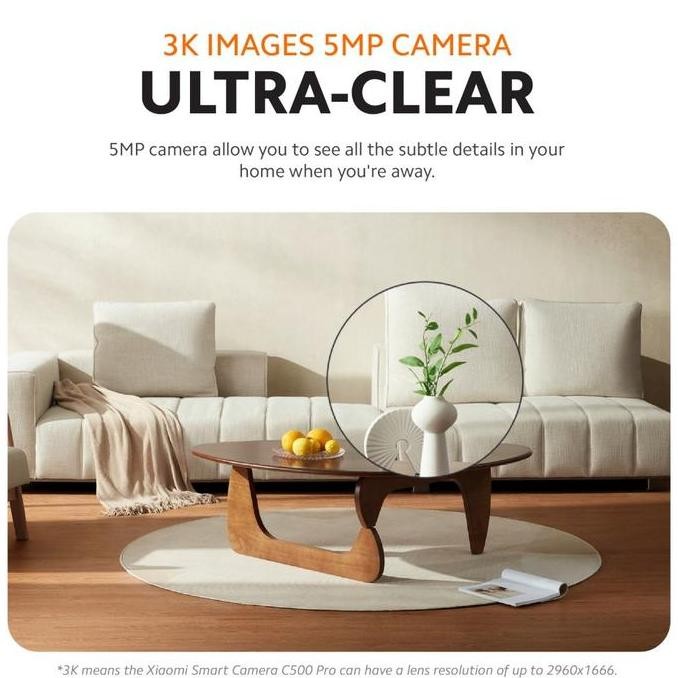 Xiaomi Mi Home 2K PRO CCTV IP WiFi Camera 360 PTZ 3MP - Kamera CCTV