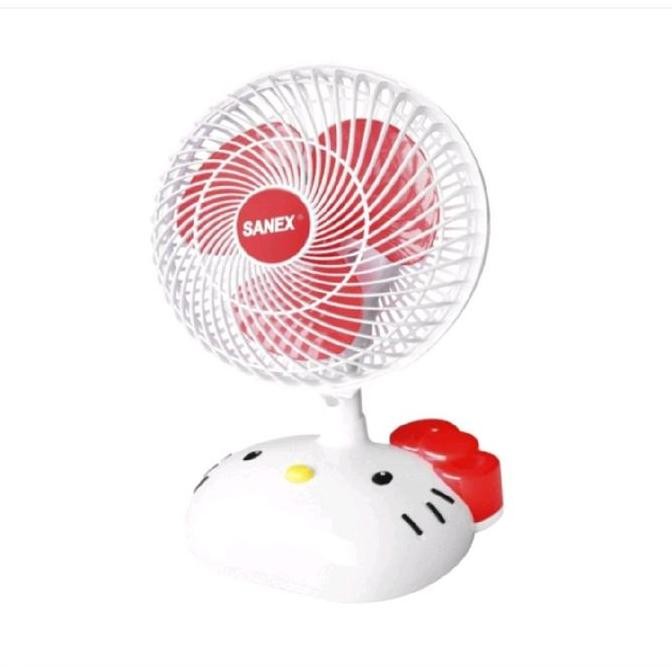TERLARIS - kipas meja imut mini kecil listrik 6 in sanex fan karakter angin kencang speed desk fan