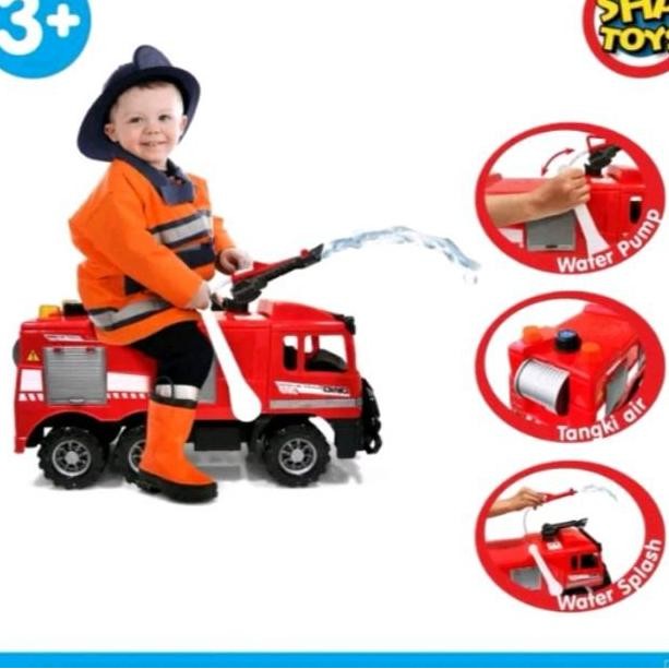 Mainan Anak Ter Cod S 690 Dino Rescue Team Ride On Truk Pemadam Mobil Dorong Pemadam Tank