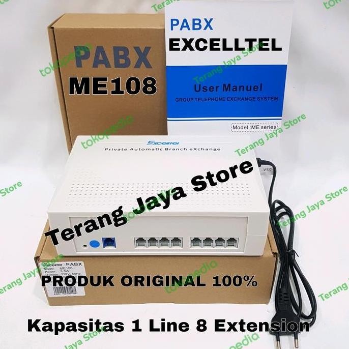TERBARU - Pabx Excelltel ME108 Pabx 1 line 8 Extension Mini Pabx 108 Excelltel