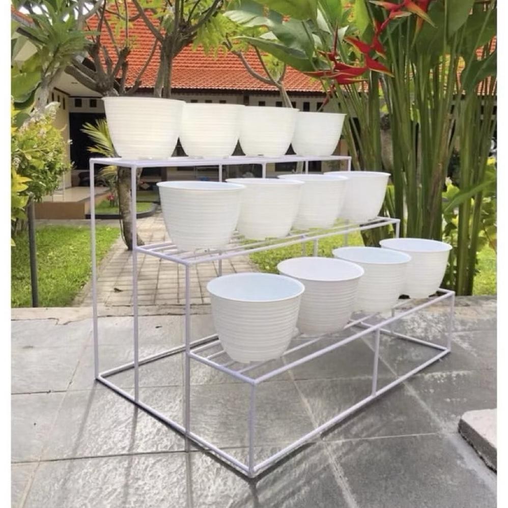 RAK BUNGA  / RAK BESI / RAK SUSUN 2/ STANDING POT BESI / POT BUNGA