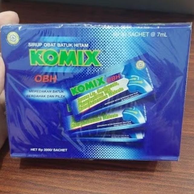 Komix Obh Sachet 1 Box 30 Sachet Sirup Obat Batuk Hitam Komix Obh Per Box Isi 30 Sachet