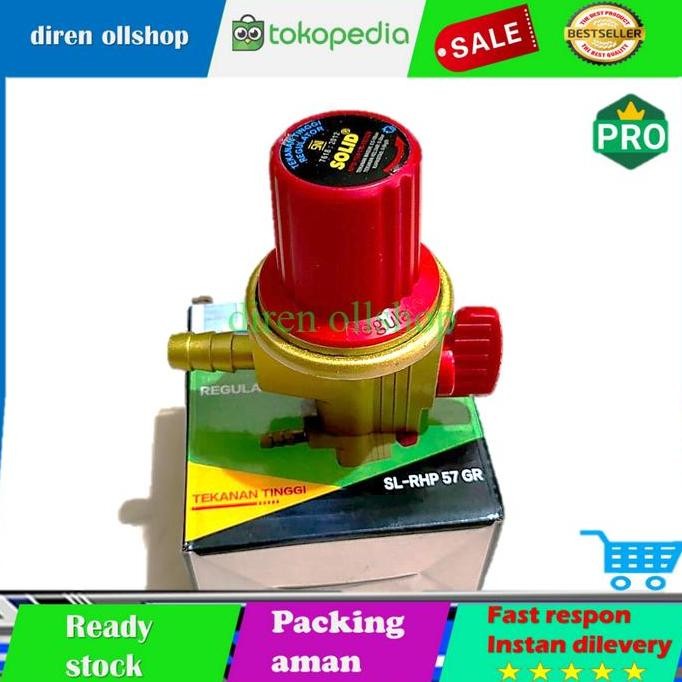 Terbaik Regulator Kompor Gas Tekanan Tinggi Solid 100% Ori