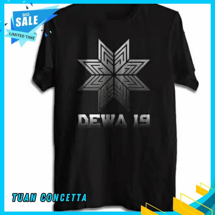 KAOS TSHIRT BAJU OBRAL MURAH COMBED 30 DISTRO DEWA 19 CUT SILVER BALADEWA AHMAD DHANI BAND MUSIK ROC