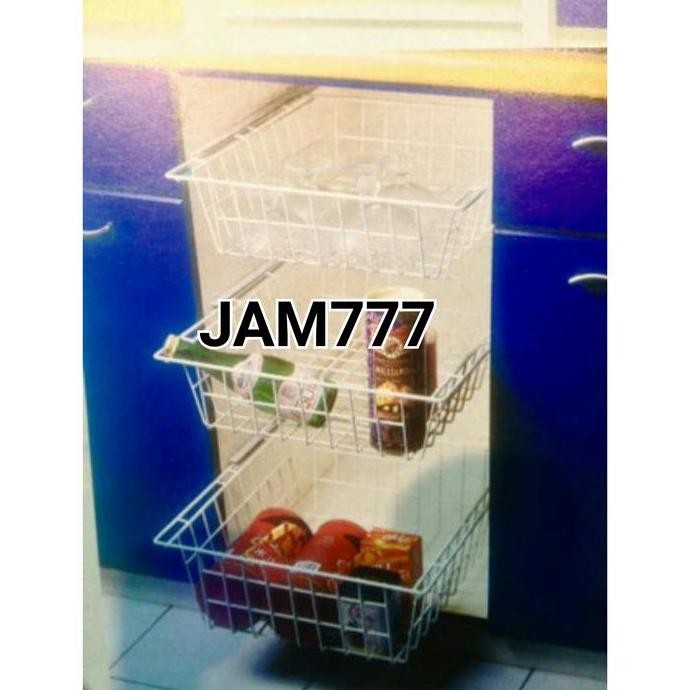 GOJEK Rak Sayur B60 Modelline (tanpa rel) - Tempat Piring Buah Susu