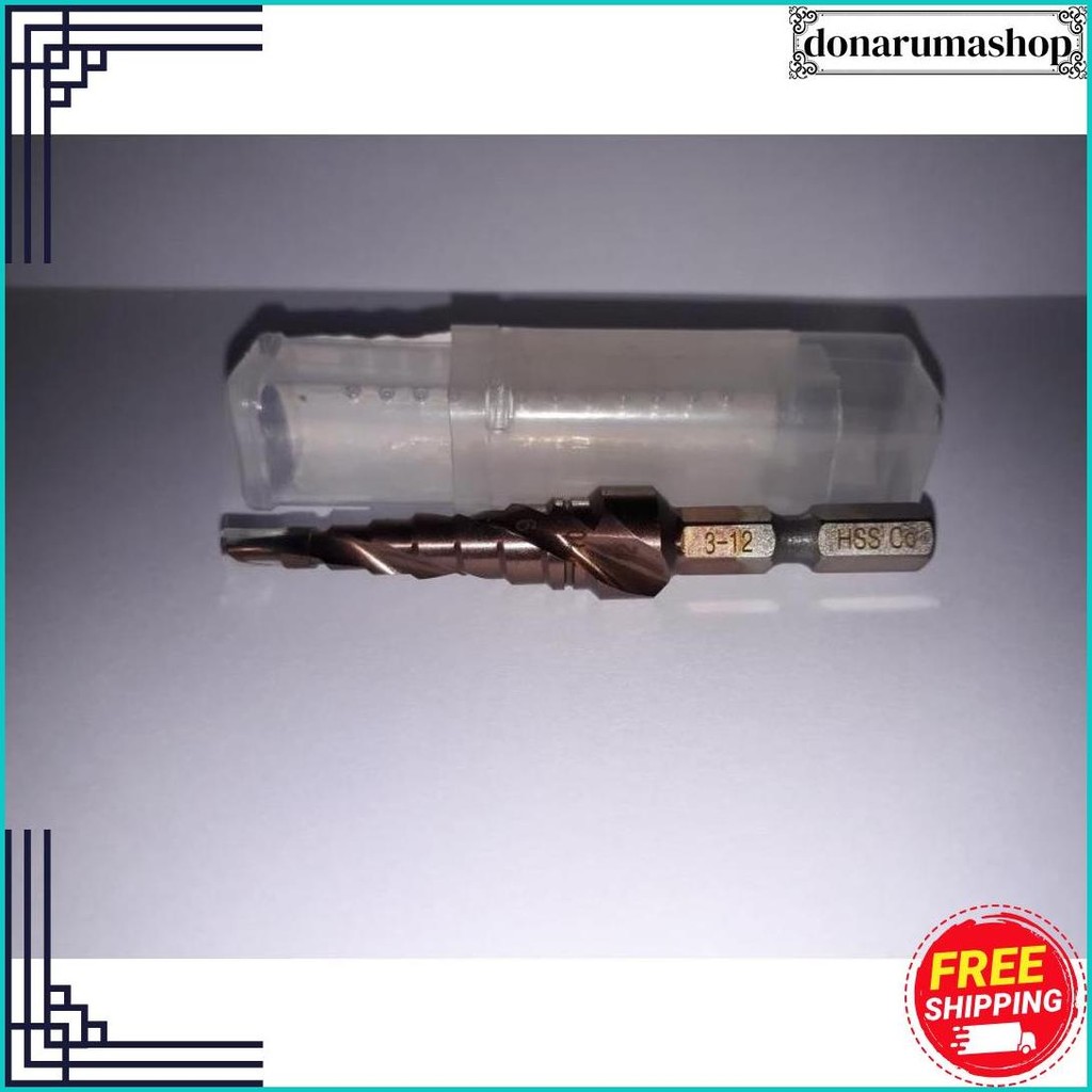 Mata Bor Pagoda Spiral Hss Cobalt M35 Hex Step Drill 3 -12Mm Gratis Ongkir