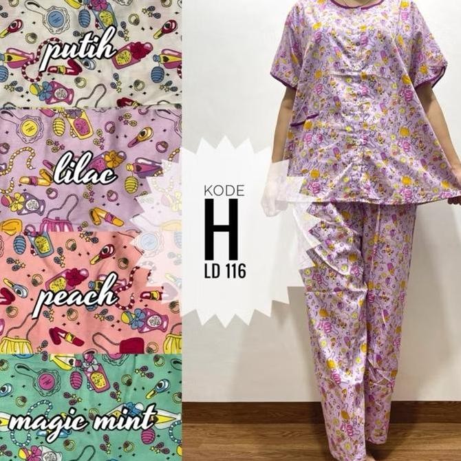 Piyama Cp Katun Jepang Sabata Pretty Girl Busui Bumil