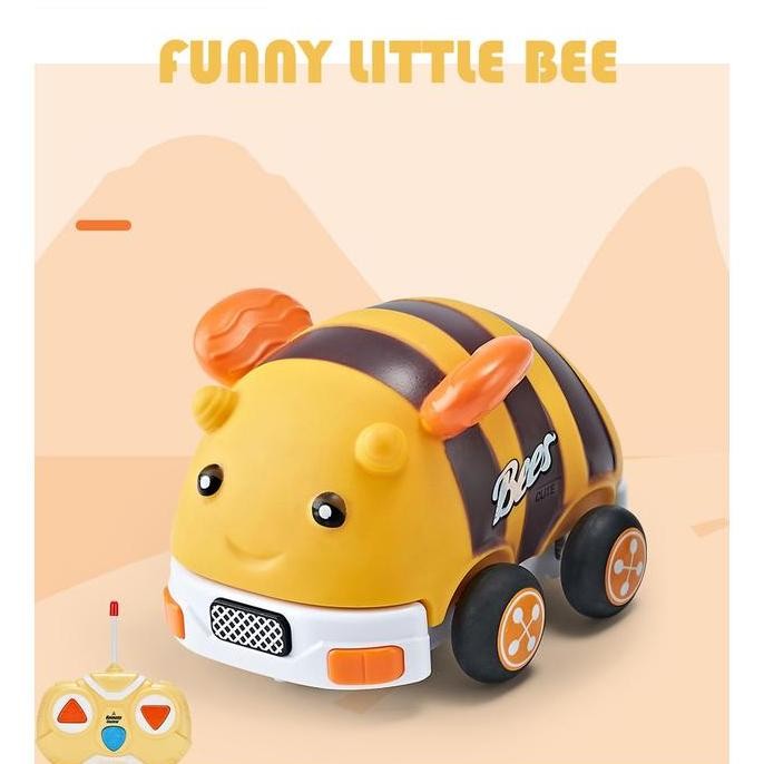 DY7 - Cartoon Car With Remote Mainan Edukasi Anak